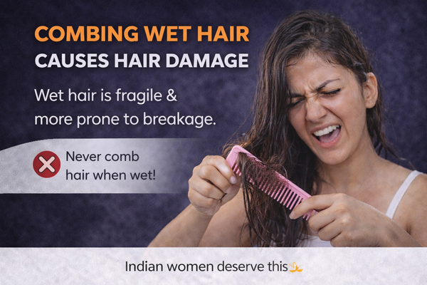 7 Combing Mistakes That Cause Hair Fall (Most People Make #3!)
