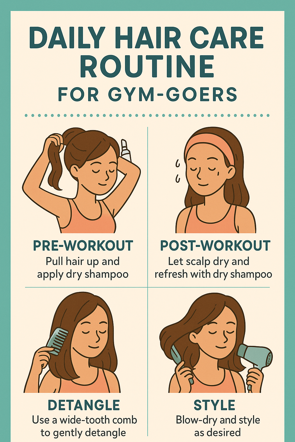 Daily Hair Care Routine for Gym-Goers