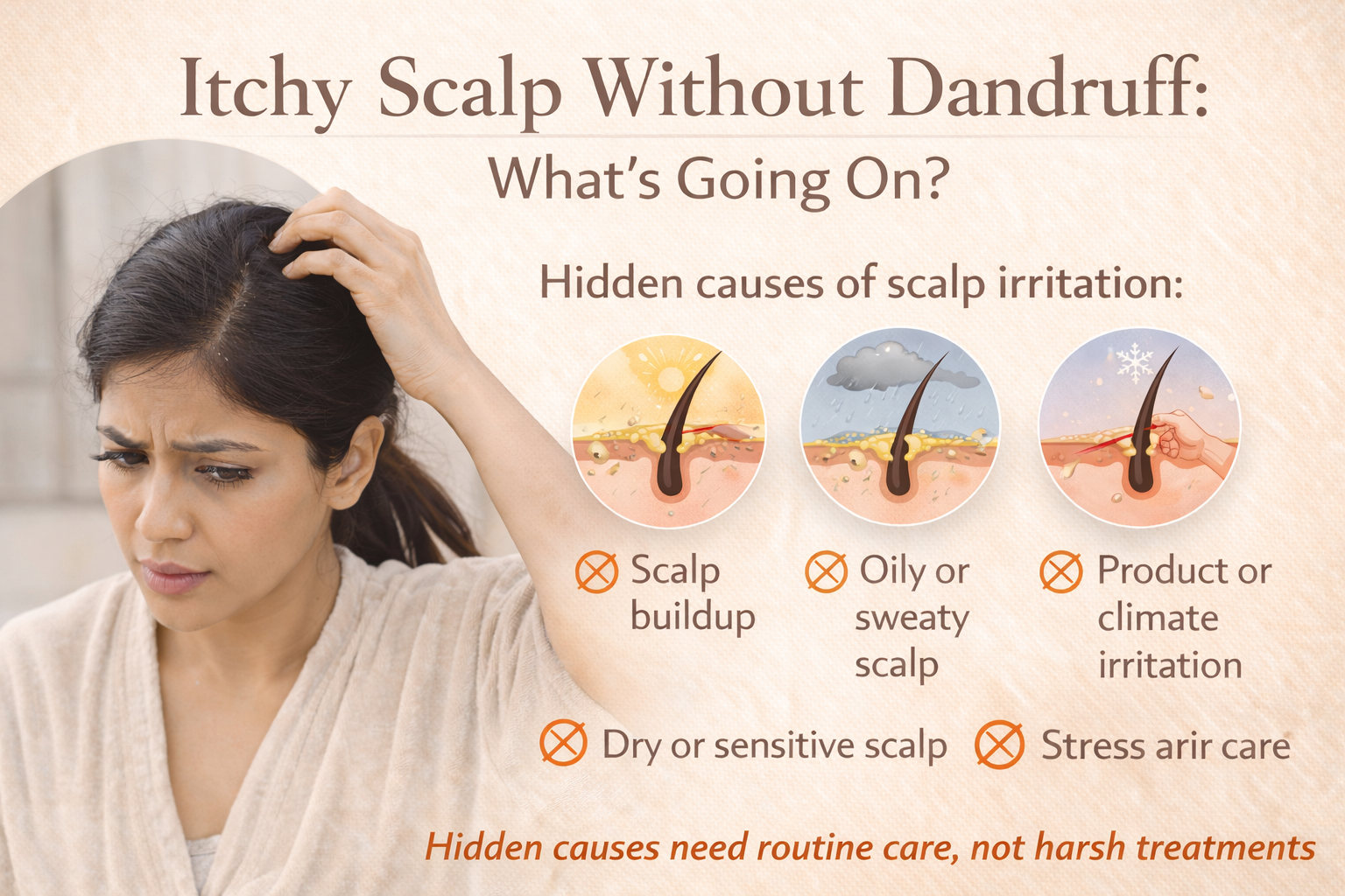 Itchy Scalp Without Dandruff