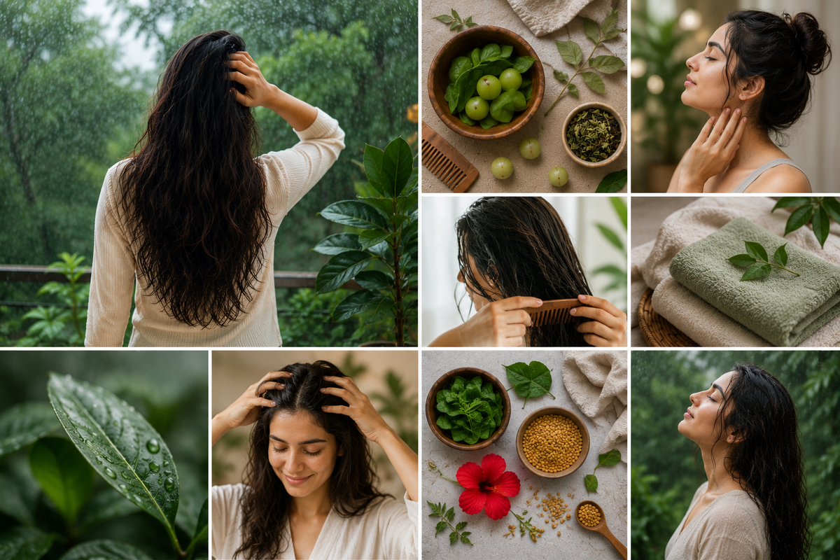 monsoon - woman - hair