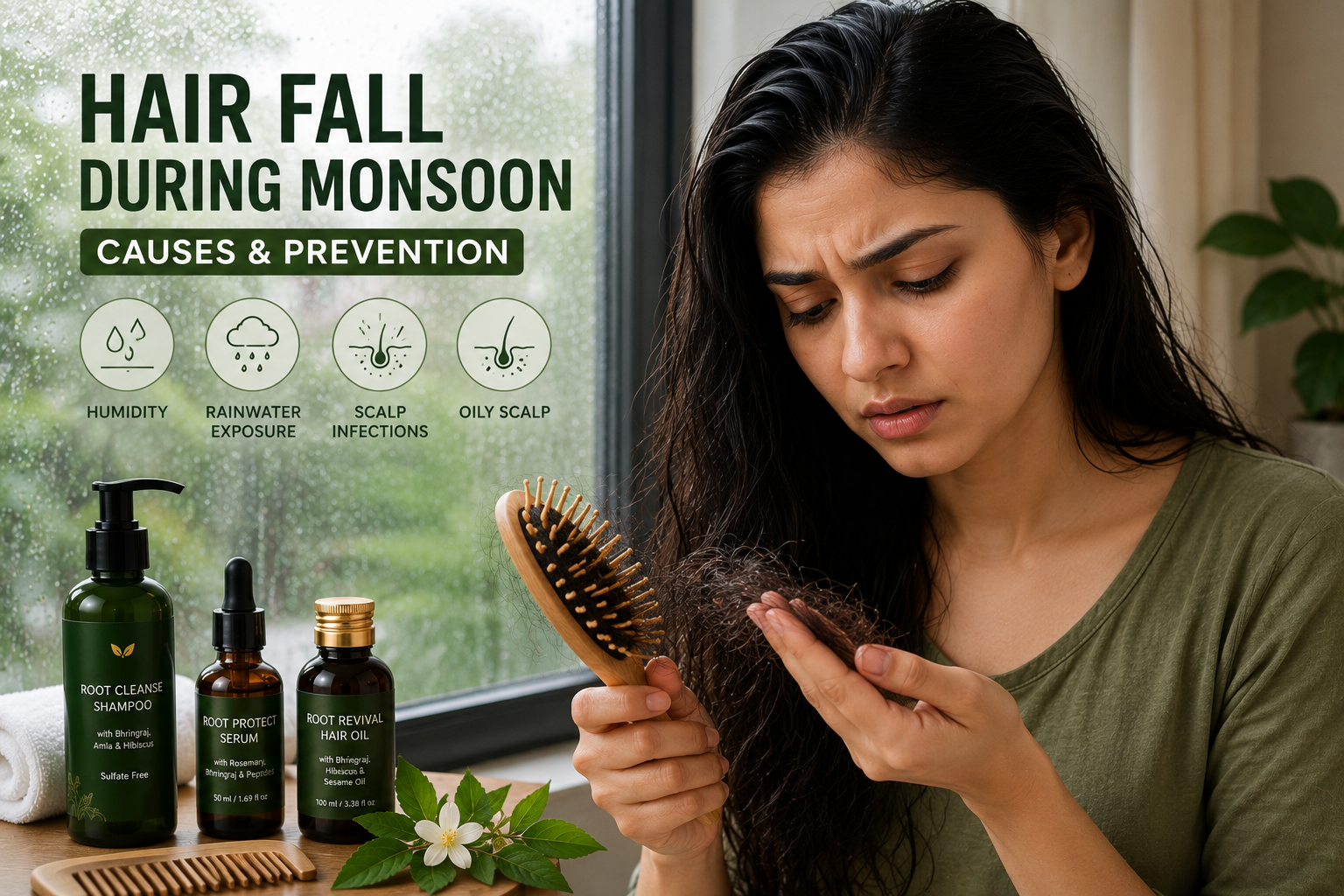 Hair Fall During Monsoon: Causes &  Prevention (2026)