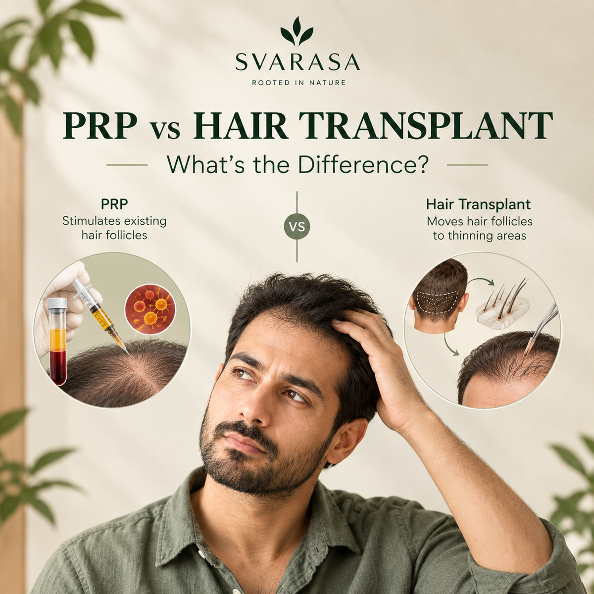 PRP vs Hair Transplant: What Is the Difference?