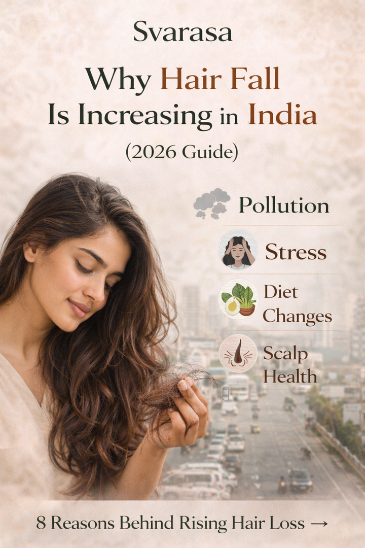 Why Hair Fall Is Increasing in India (Causes & Solutions Guide) – Svarasa