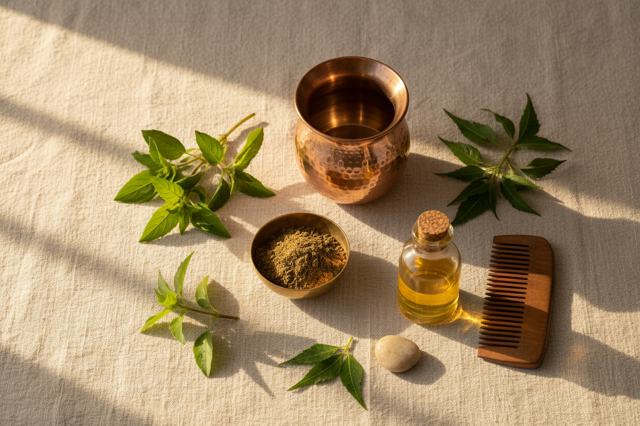 7 Ayurvedic Morning Rituals for Glowing Skin and Healthy Hair Naturally