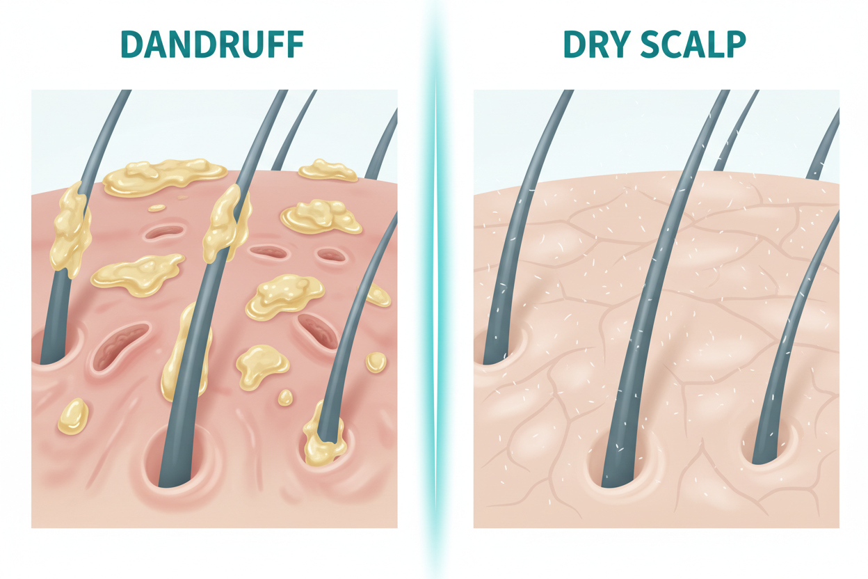 Dandruff vs Dry Scalp: How to Tell the Difference (Most People Get It Wrong)