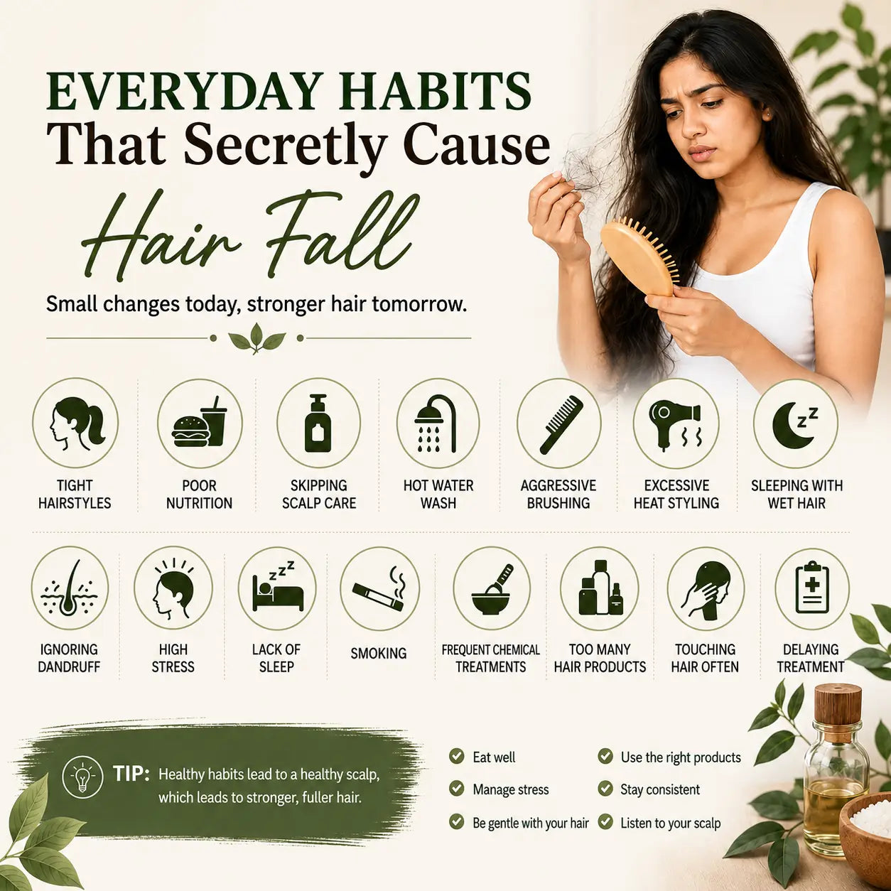 Everyday Habits That Secretly Cause Hair Fall (And How to Stop Them)
