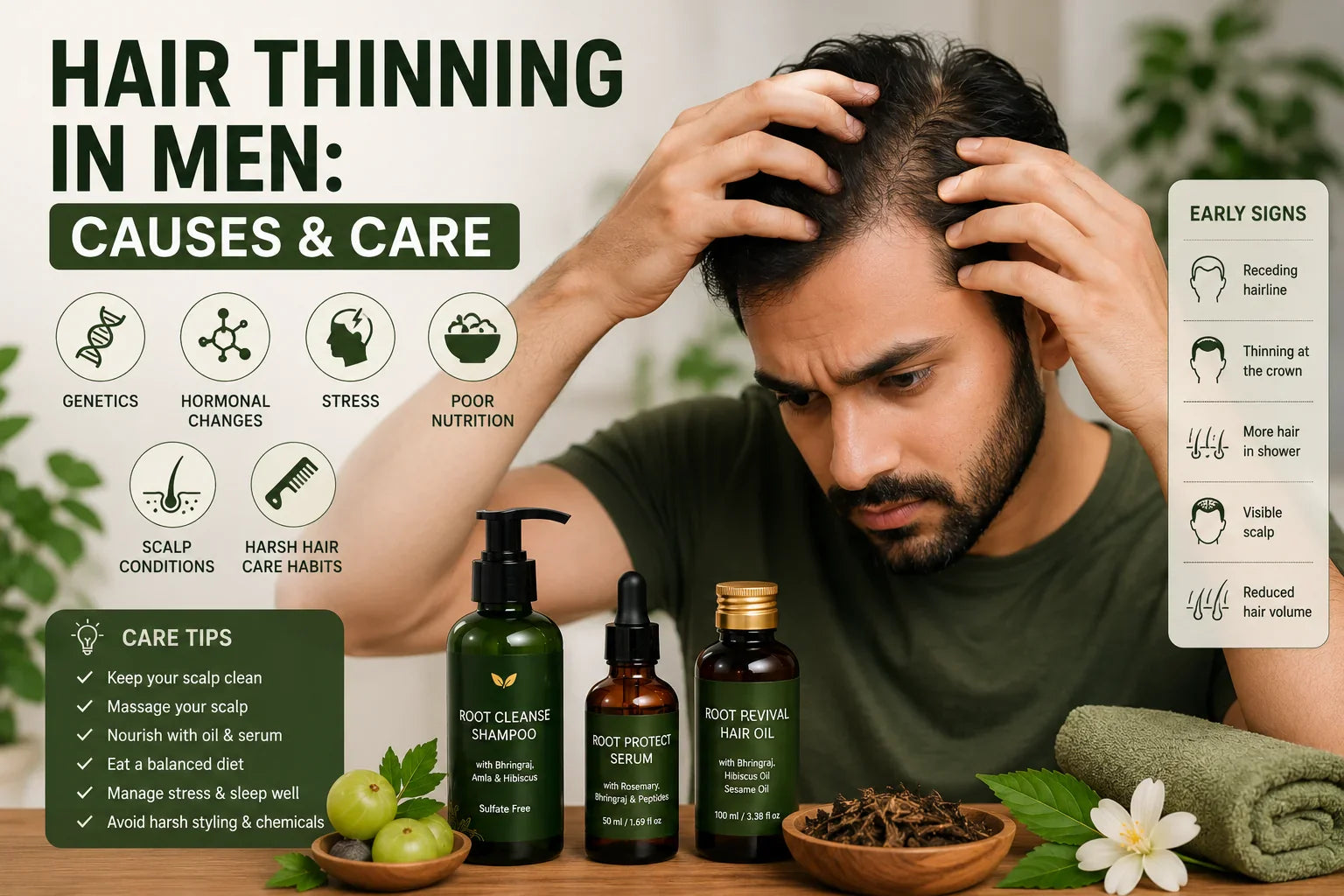 hair thinning in men representation