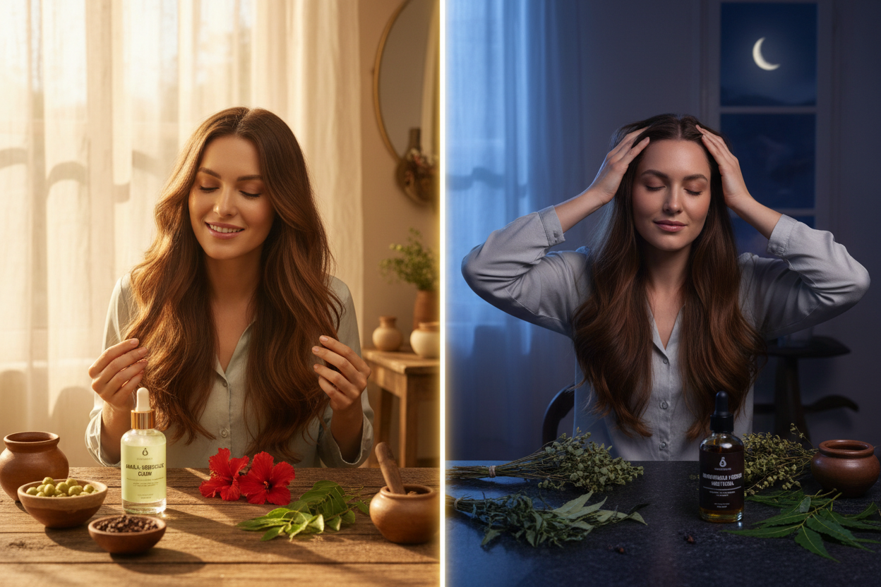 Morning vs Night Hair Care Routine: Which Is Better? – Svarasa