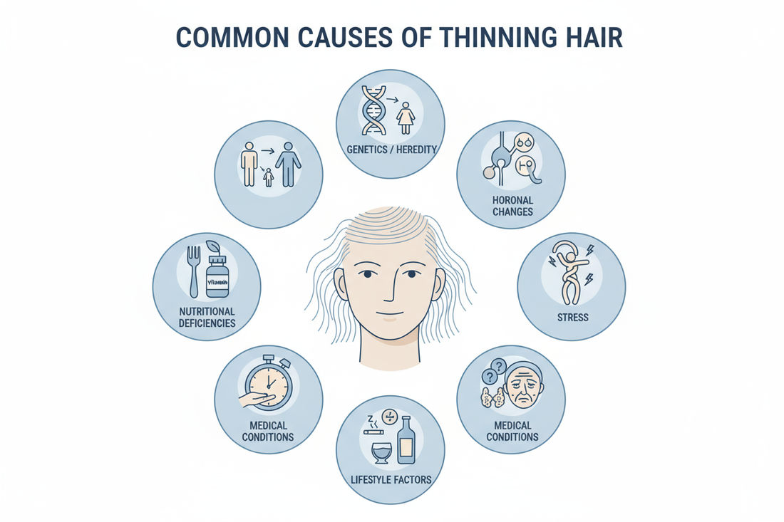 Thinning Hair: Causes, Treatments, and More